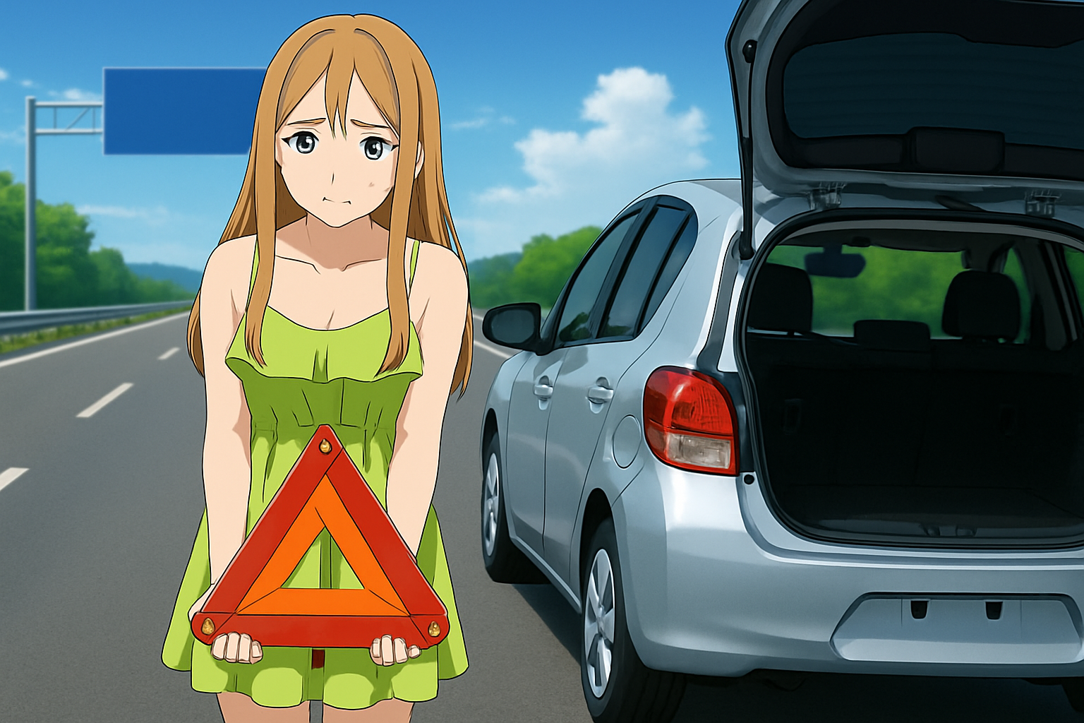 三角表示板は高速道路で義務？停止時に必要な理由と罰則解説