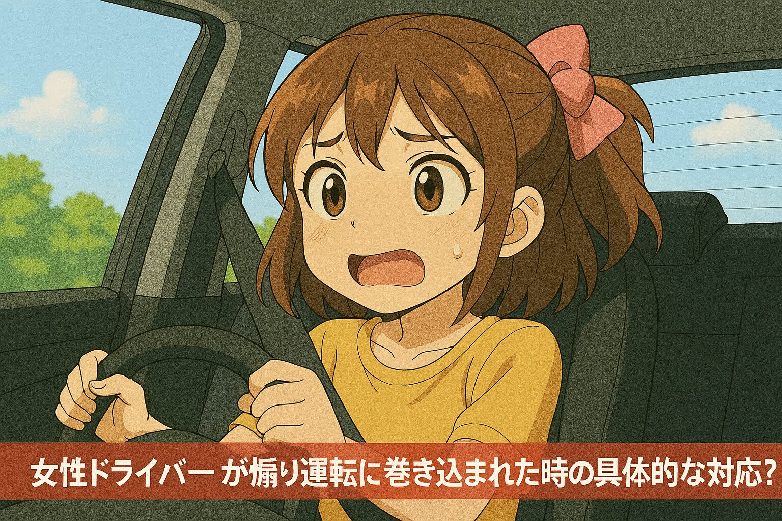 女性ドライバーが煽り運転に巻き込まれた時の具体的な対処法