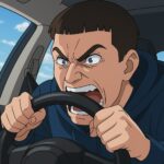 怒る人