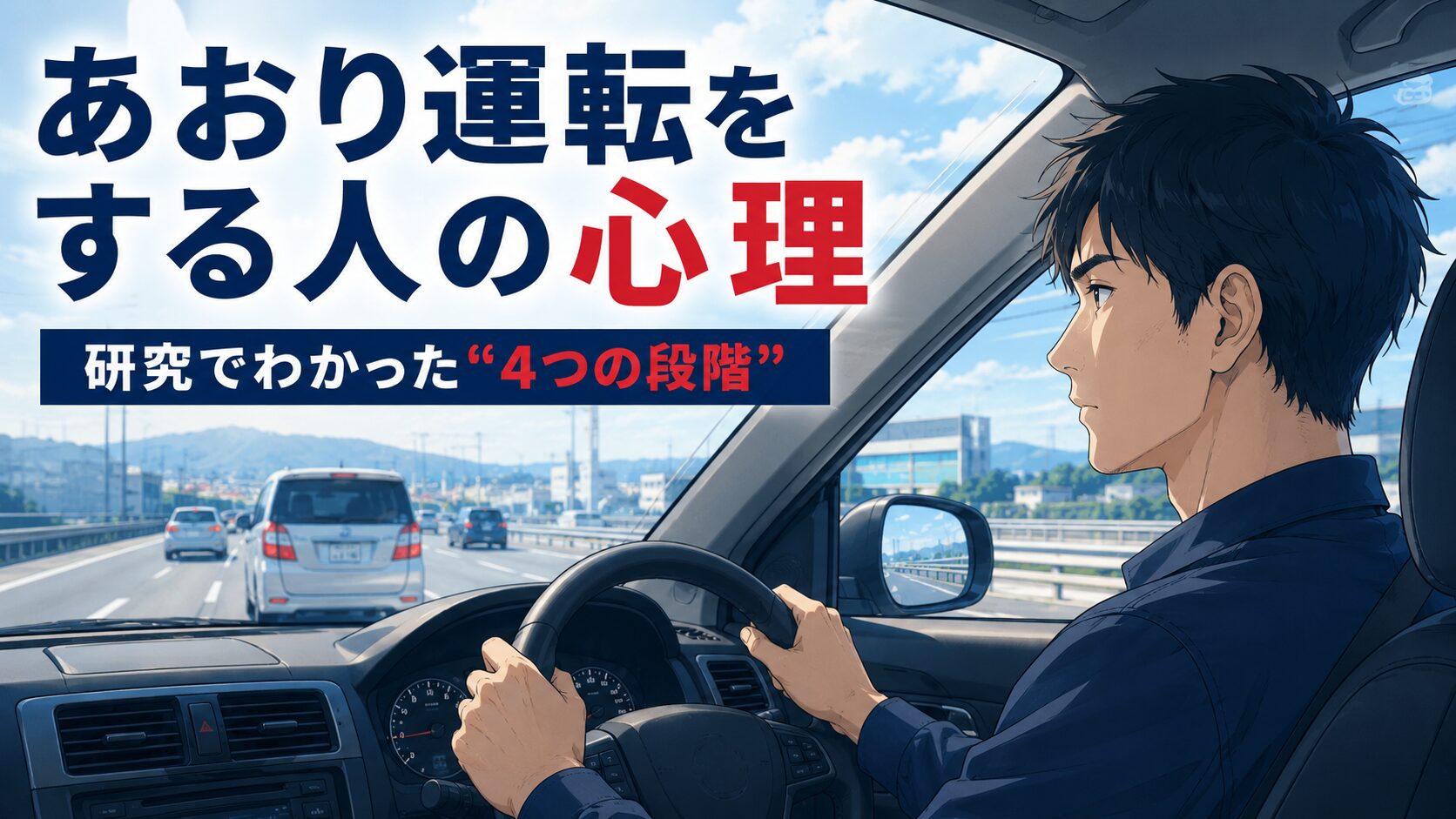 あおり運転をする人の心理｜処分を受けた118人の研究でわかった「4つの段階」