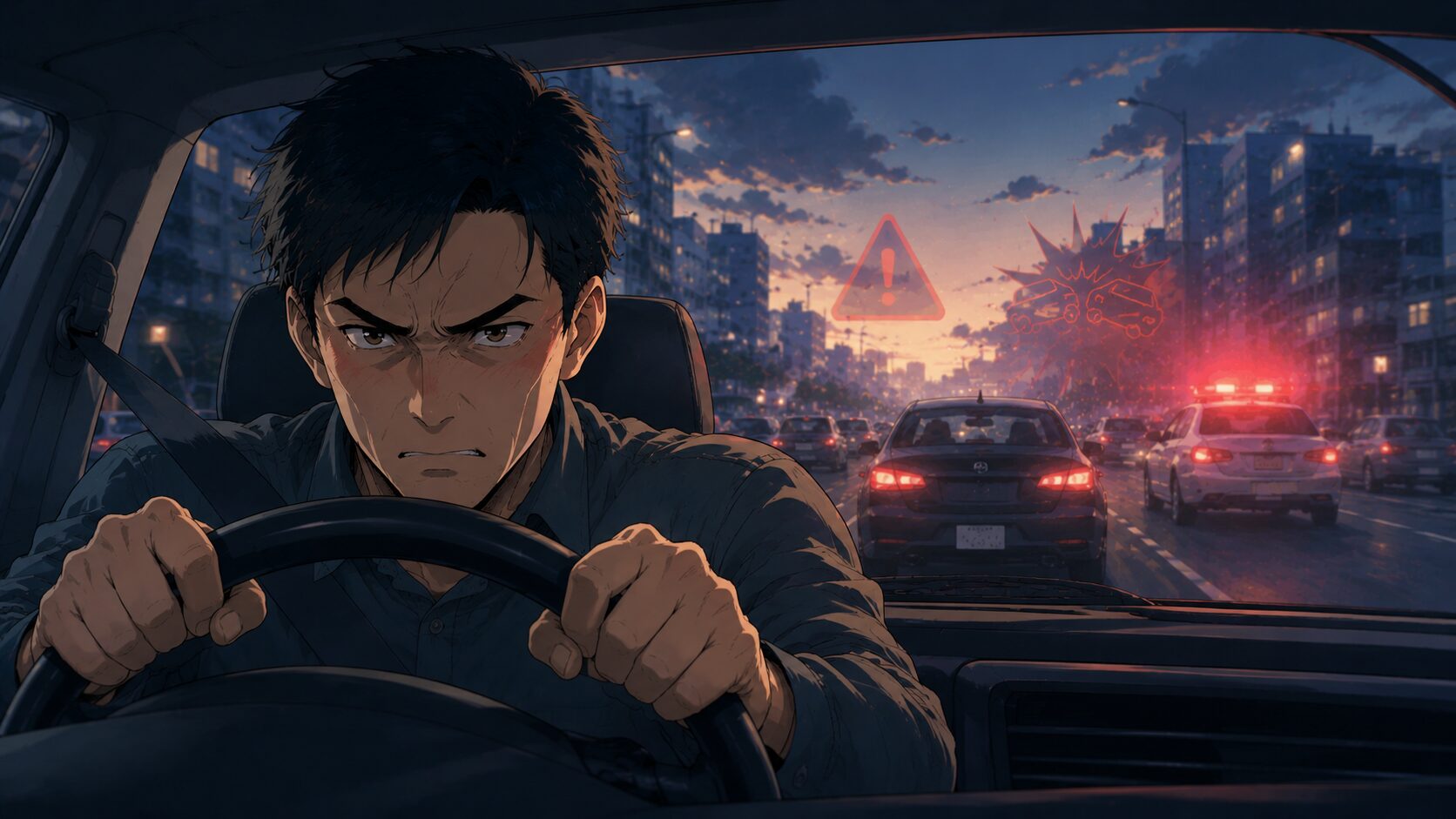 あおり運転する人は自分も危ない｜研究でわかった怒り運転と事故・違反の関係