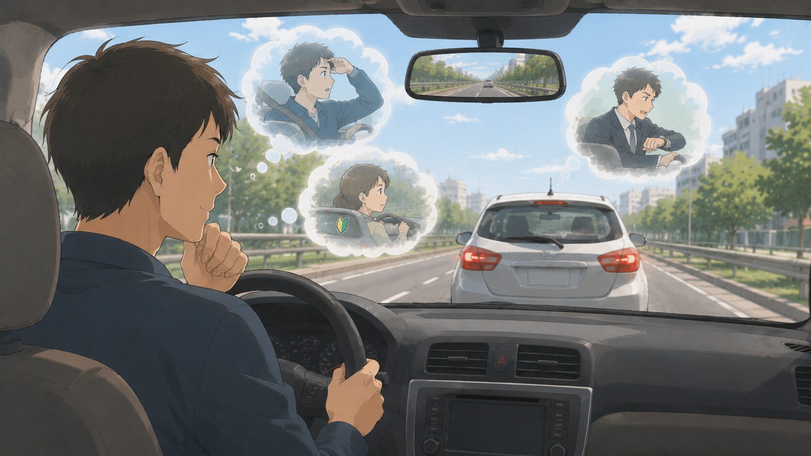 一拍おいて、相手が急いでいた・見えなかった・初心者だったなど別の可能性を想像するドライバー