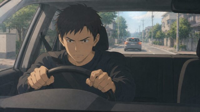 些細なことにイラッとして運転するドライバー